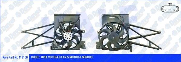 KALE 419100 Fan Motoru Opel Vectra B (120w 310mm) (Fan-Motor-Davlumbaz)